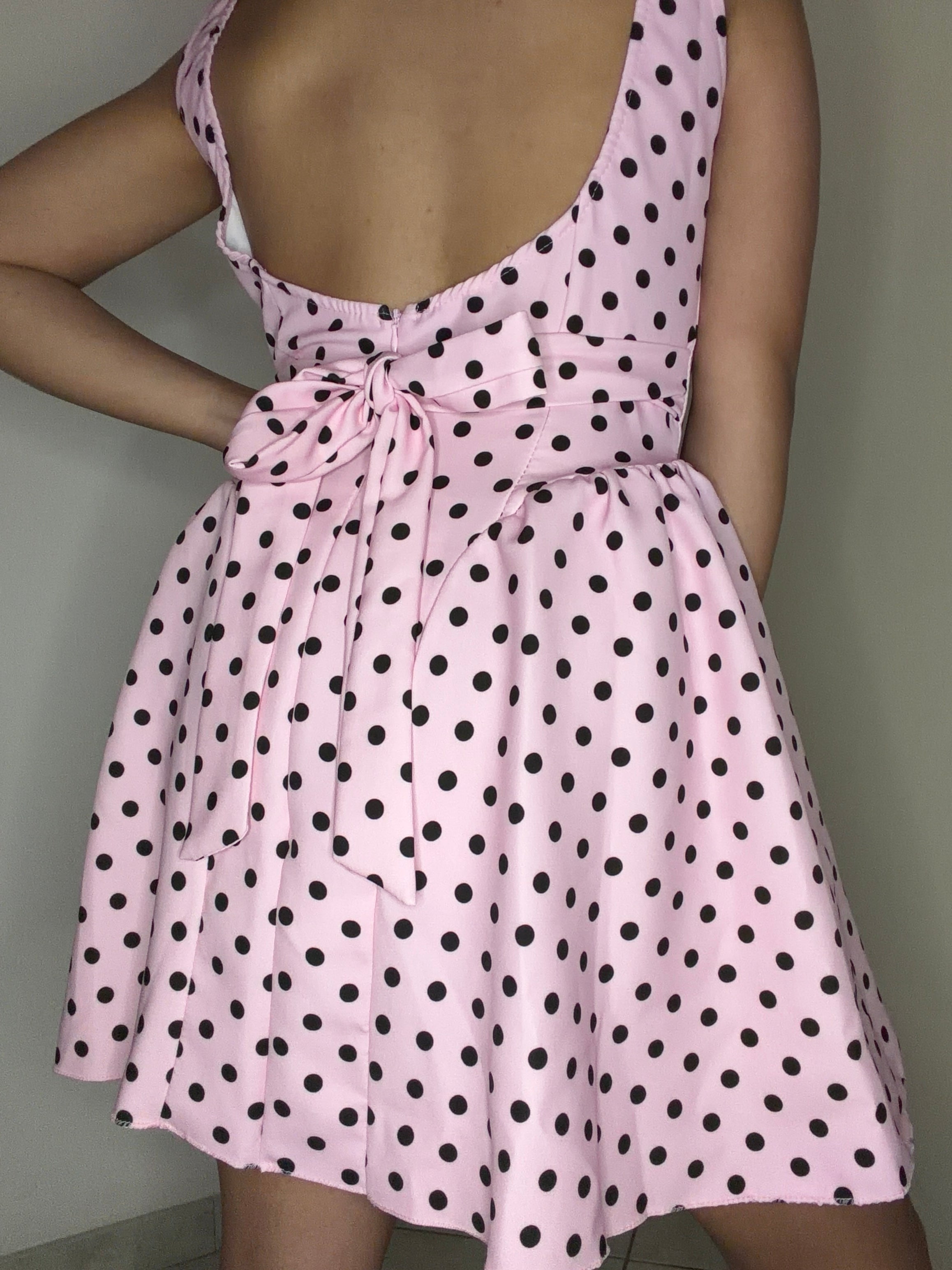 Vestito Minnie a Pois