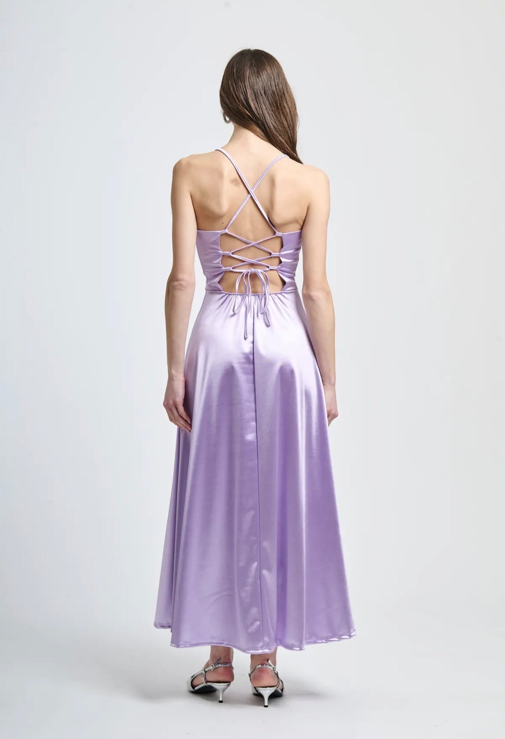Abito Violet in raso