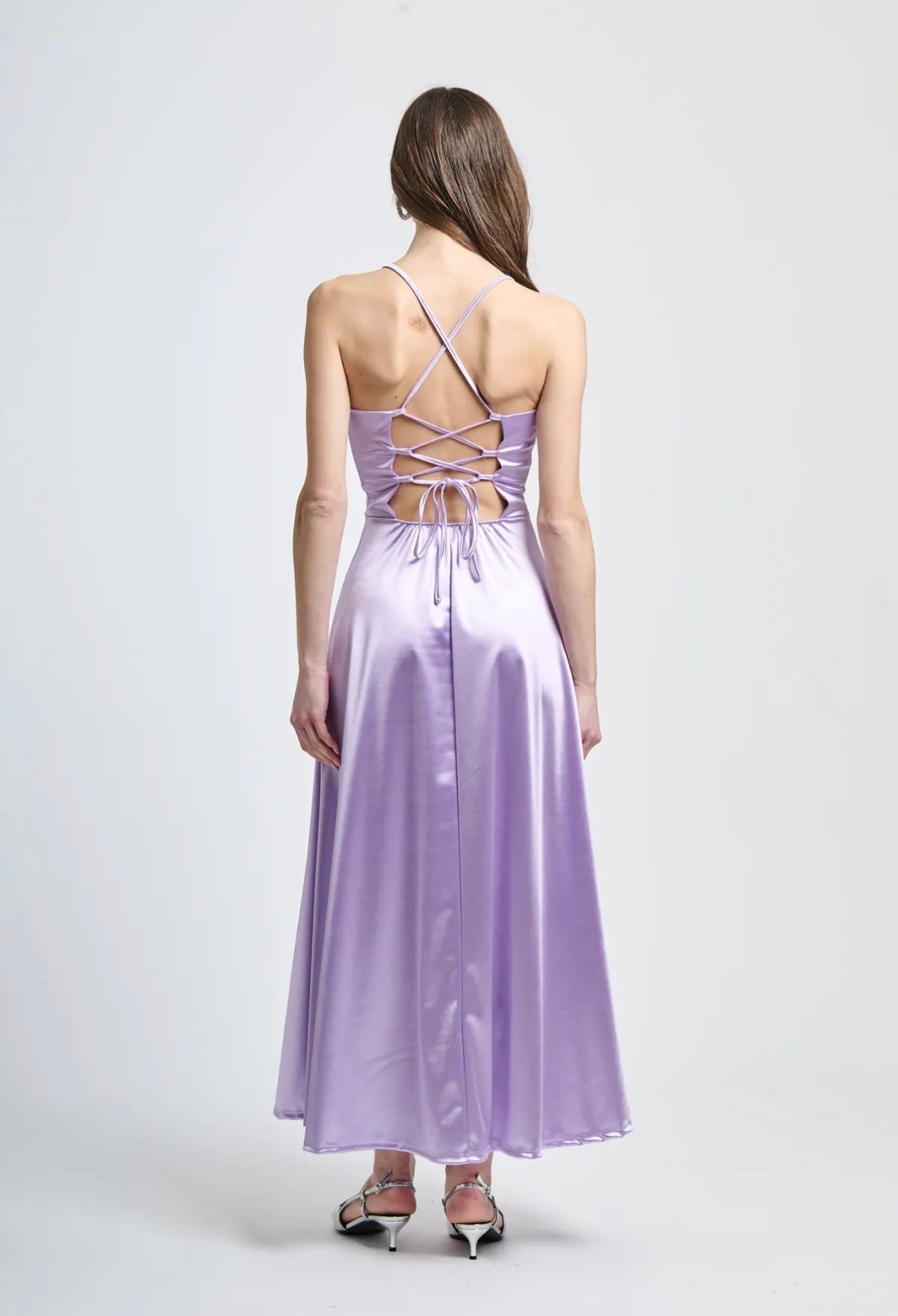 Abito Violet in raso