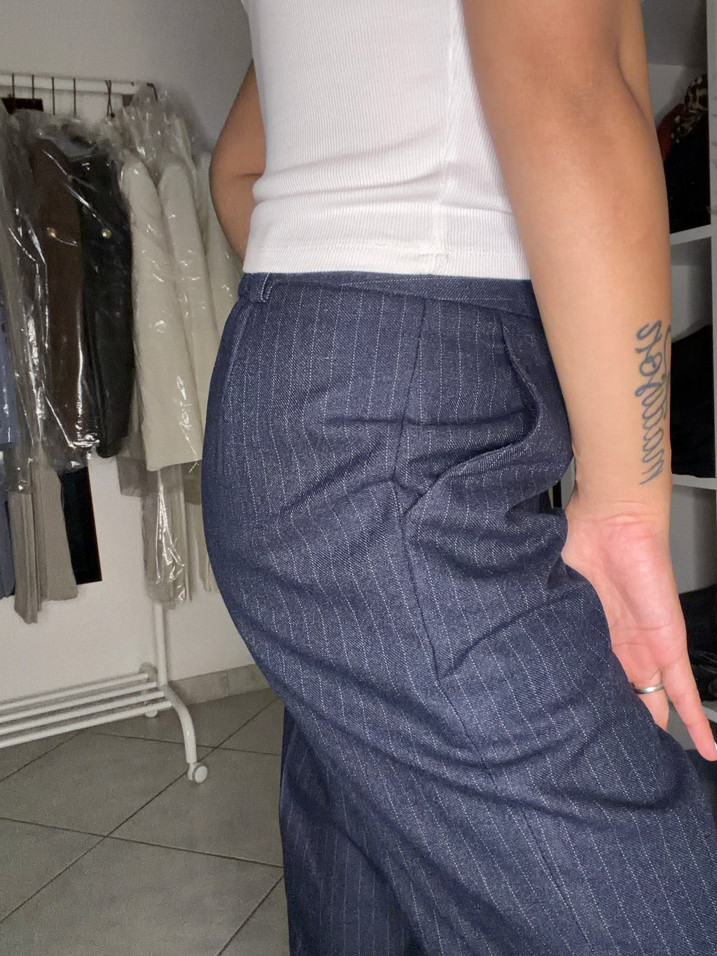 Tailleur Navy Gessato