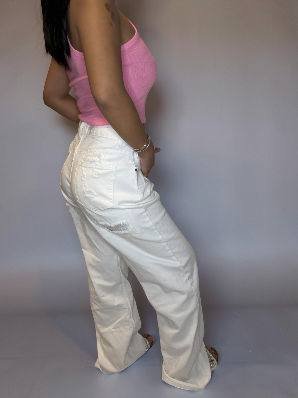 Jeans White Touch