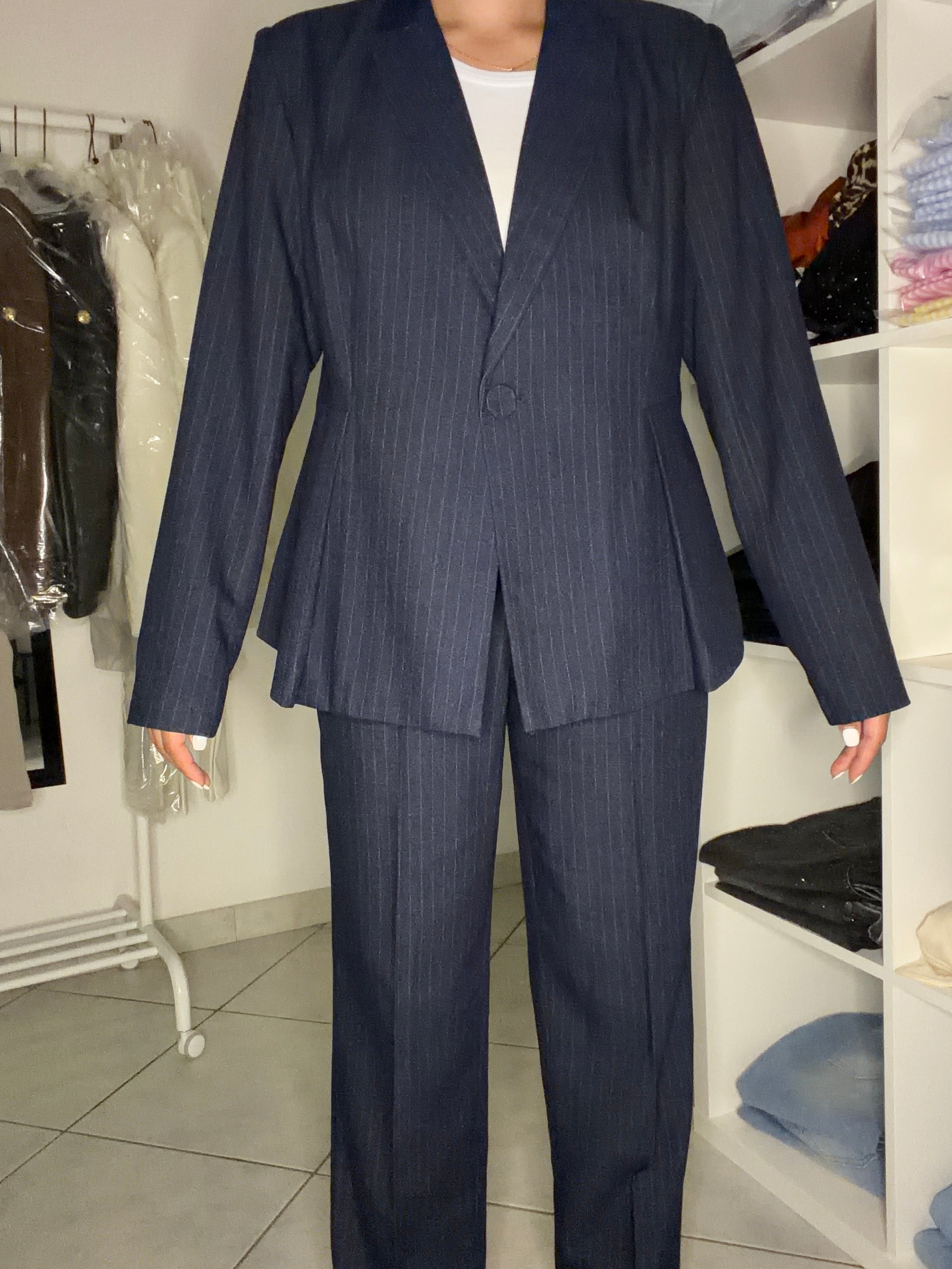 Tailleur Navy Gessato