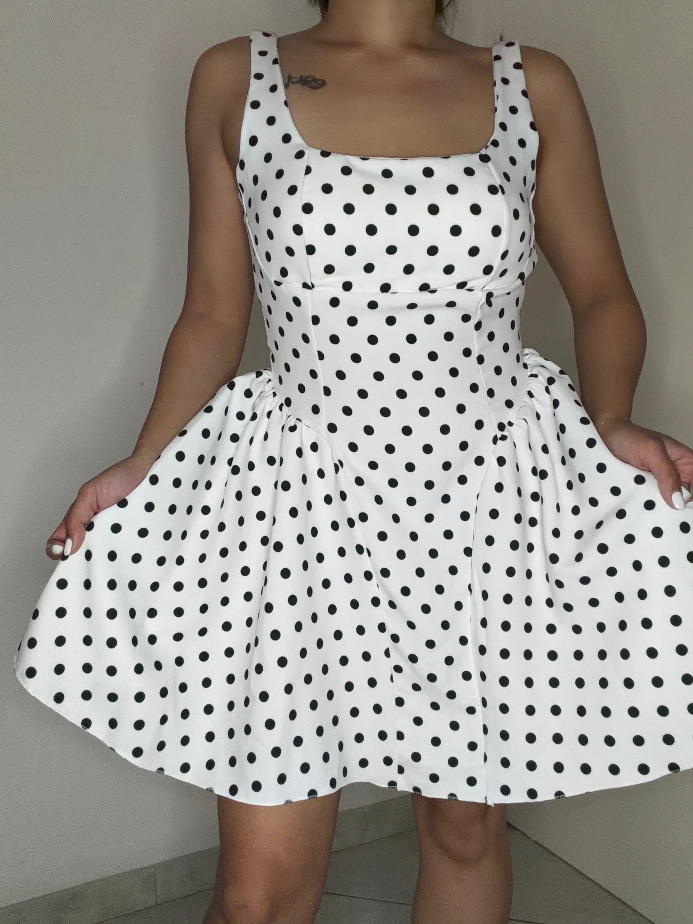 Vestito Minnie a Pois
